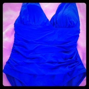 Amazing Blue Liz Claiborne Swimsuit, Size 12! ❤️